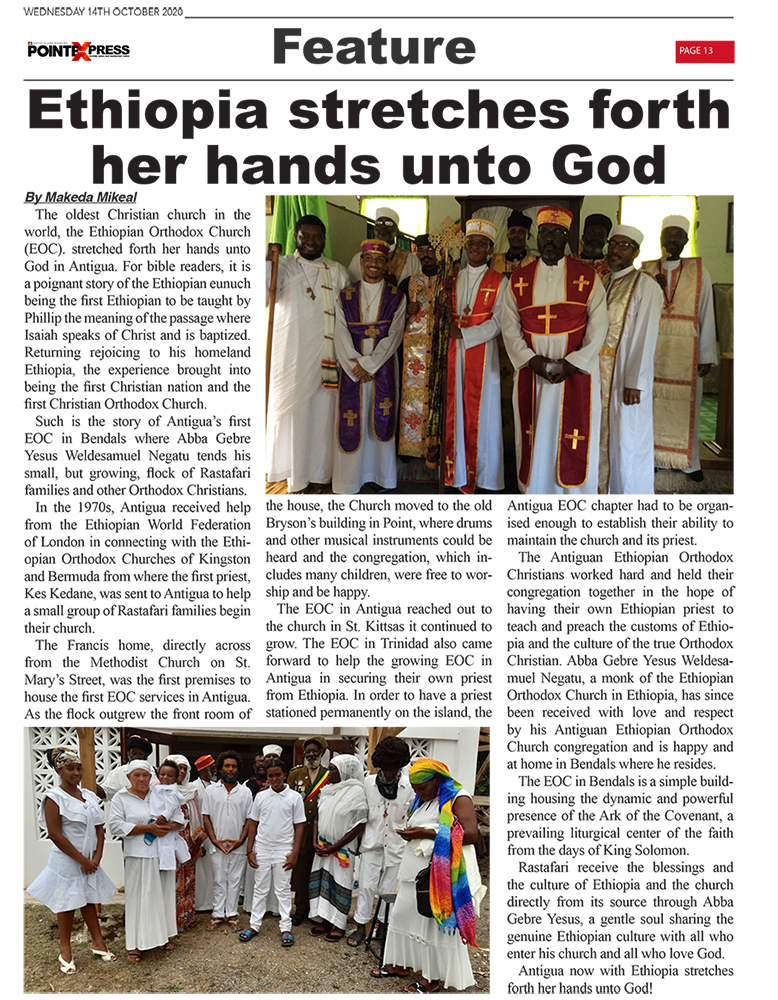 Ethiopian Orthodox Tewahedo Church October 14th Daily Express 